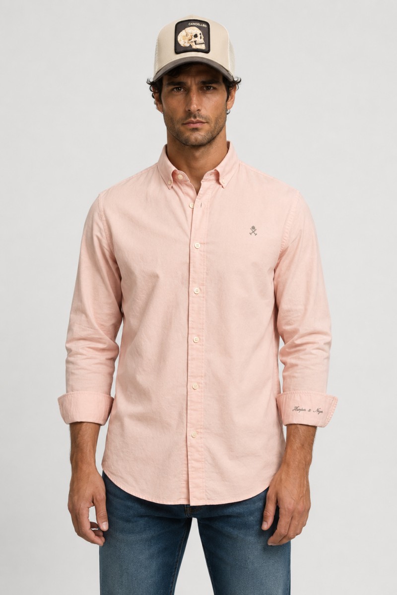  Camisa Harper and Neyer versátil y cómoda, perfecta para looks urbanos con estilo elegante y actual. Color Rosa desgastado. 