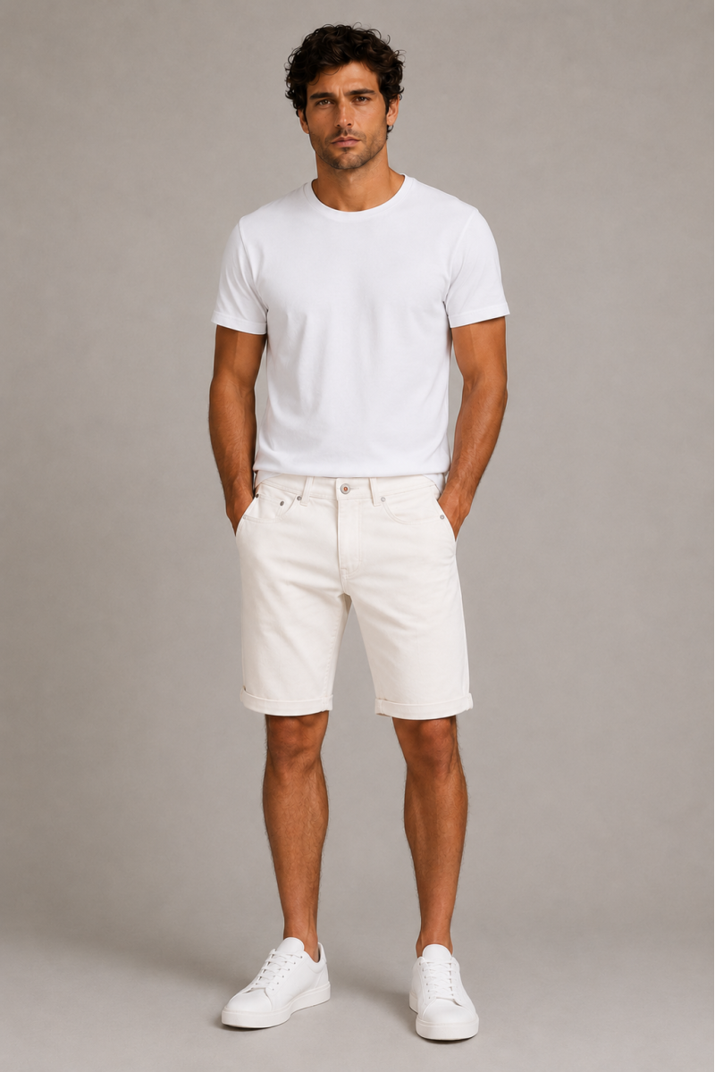  Pantalón corto Deluxee cómodo y versátil, perfecto para looks de verano con estilo urbano. 