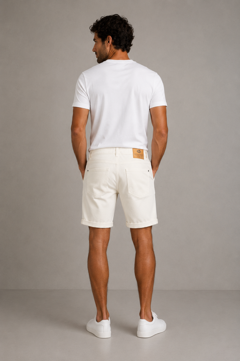  Pantalón corto Deluxee cómodo y versátil, perfecto para looks de verano con estilo urbano. 