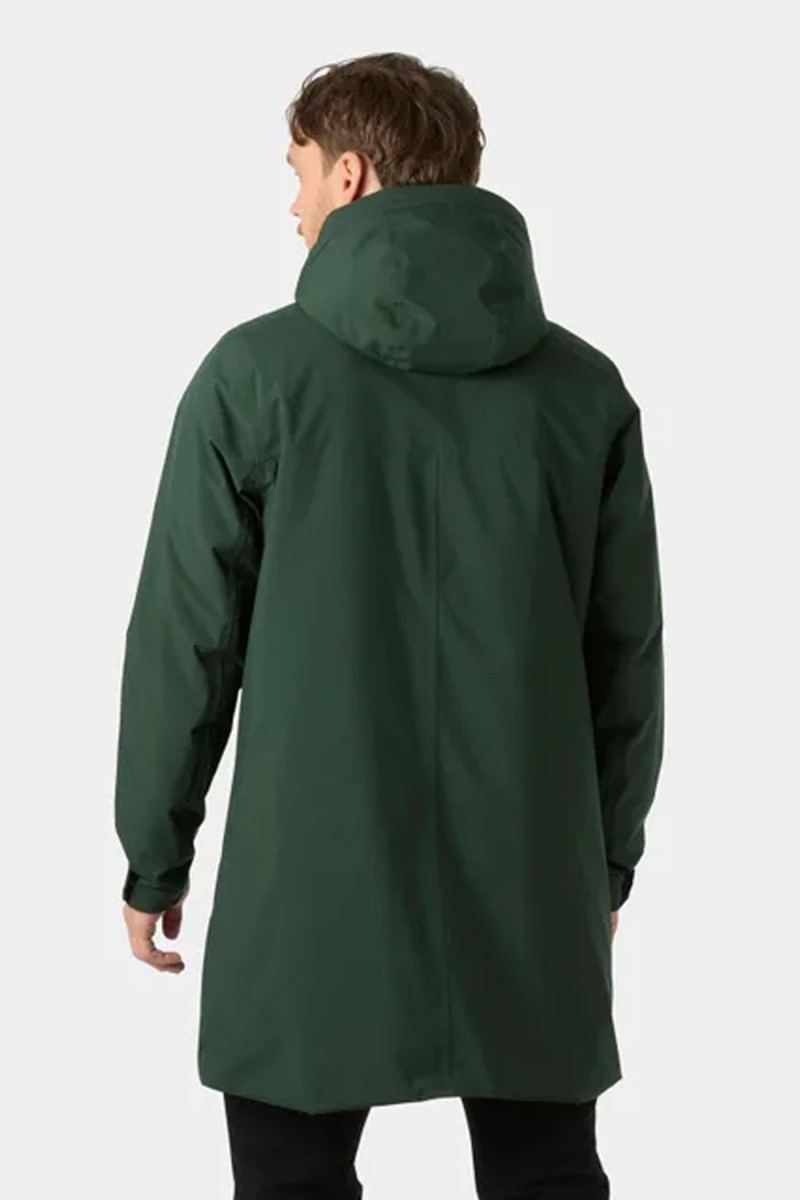  Abrigo impermeable Helly Hansen para hombre diseñado para los días fríos y lluviosos en la ciudad. Combina HELLY TECH® Protection con aislamiento ligero de 60 g para ofrecer protección, calidez y comodidad con un estilo urbano versátil.  2