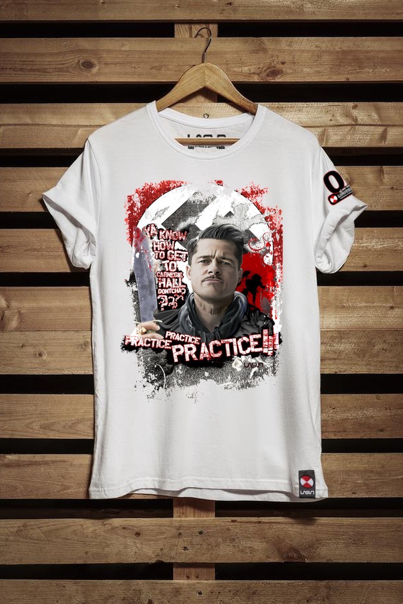 CAMISETA DE HOMBRE PRACTICE BLANCA LA SAL