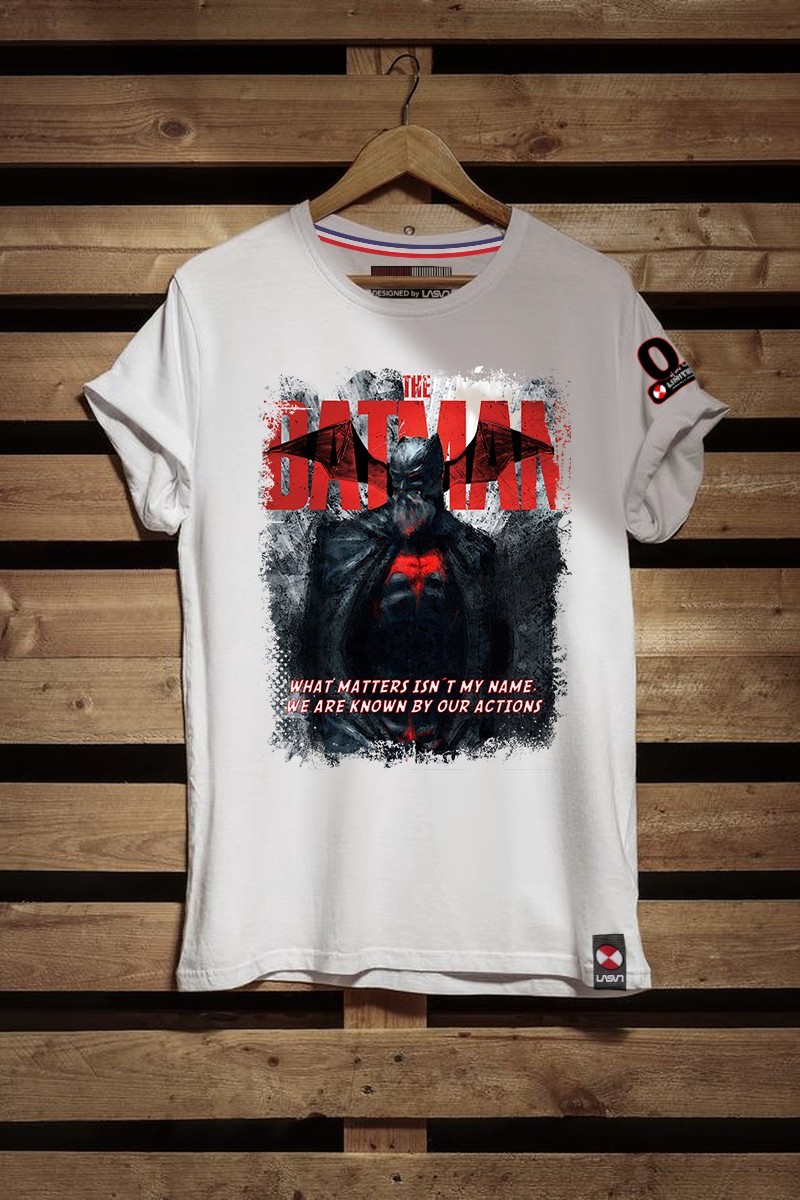 CAMISETA DE HOMBRE BAT RED BLANCA LA SAL
