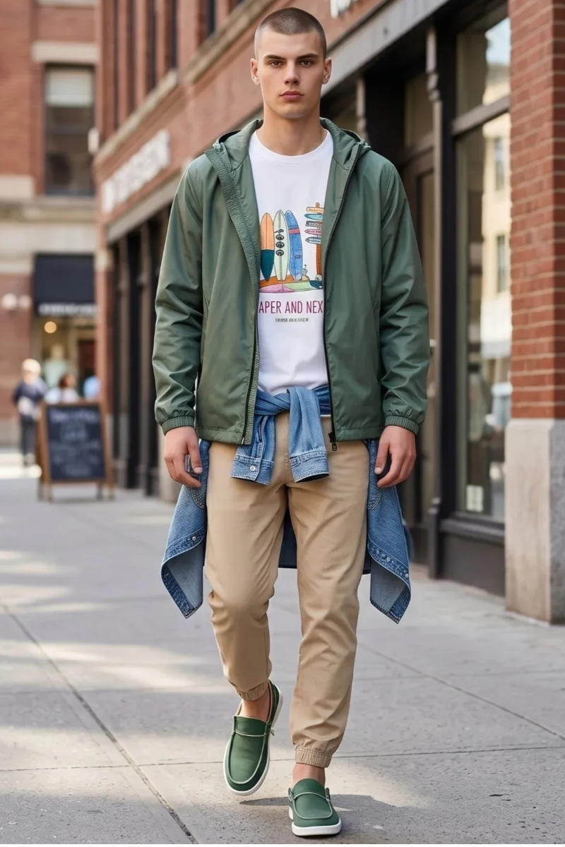 Look casual para hombre con cazadora ligera | Ropa hombre Asturias