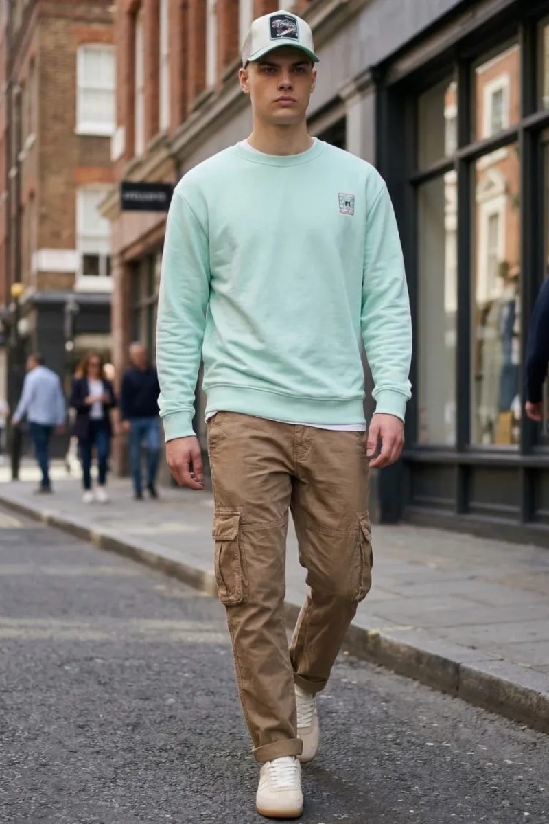 Look casual con pantalón cargo para hombre | Ropa hombre Asturias
